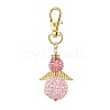 Angel Glass Seed Bead Pendant Decorations HJEW-MZ00088-3