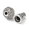 Tibetan Style Alloy 3 Hole Guru Beads TIBEB-M030-07AS-3