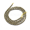 Electroplate Glass Beads Strands GLAA-F079-A-FP06-2