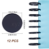 12Pcs Plastic Loose Leaf Ring Round Binder Discs DIY-CP0010-97A-2