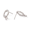 Non-Tarnish 304 Stainless Steel Stud Earring Findings LS-STAS-P308-02A-P-2