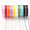 10 Rolls 10 Colors Flat Elastic Crystal String EW-YW0001-08-1