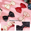 AHADEMAKER 8Pcs 4 Colors Polyester Bowknots Ornament Accessories AJEW-GA0005-45-3