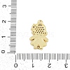 Brass Micro Pave Cubic Zirconia Connector Charms KK-I723-22G-3