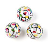Printed Opaque Acrylic Beads MACR-T048-05A-1