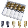 10 Rolls PET Lace Flower Nail Foils Floral Transfer Paper STIC-WH20010-16A-1