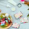 90Pcs 9 Styles Flower Pattern Soap Paper Tag DIY-WH0399-69-035-3