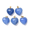Dyed & Heated Natural Agate Pendants G-I311-A48-P-1