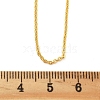 Brass Rolo Chains Necklaces for Women NJEW-D302-45G-5