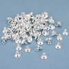 Rack Plating Brass Bead Cap Pendant Bails KK-O139-09B-S-3