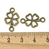 Tibetan Style Alloy Shamrock Connector Charms TIBE-I026-6013AB-3