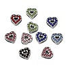 Alloy with Rhinestone Slide Charms RB-NH0002-06P-1