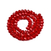 Opaque Solid Color Imitation Jade Glass Beads Strands LS-EGLA-A044-P6mm-D15-2