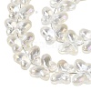 Baking Paint Electroplate Transparent Glass Beads Strands EGLA-Q136-03A-01-3