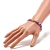 Polymer Clay Heishi Beads Stretch Bracelet for Women BJEW-JB07207-02-3
