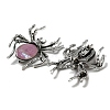 Dual-use Items Alloy Pave Dyed Shell Spider Brooch JEWB-C026-04D-AS-2
