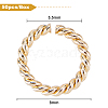 Long-Lasting Plated Brass Open Jump Rings KK-BC0001-15B-2