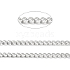 304 Stainless Steel Faceted Curb Chains CHS-G027-02P-2