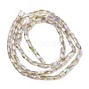 Electroplate Glass Beads Strands GLAA-P068-HR02-2