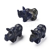 Natural Sodalite Carved Healing Rhinoceros Figurines DJEW-M008-02D-1