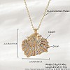 Ocean Summer Brass Pave Clear Cubic Zirconia Pendant Necklaces FS-WG8D1A7-15-1