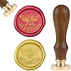 DIY Wood Wax Seal Stamp AJEW-WH0131-171-1