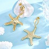 Rack Plating Brass Dangle Stud Earrings for Women EJEW-C125-23C-G-2