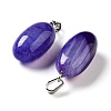 Natural Agate Dyed Pendants G-Q016-03D-2