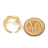 Rack Plating Brass Cuff Finger Rings for Women RJEW-M028-19G-3