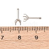 304 Stainless Steel Stud Earring Findings STAS-B091-02B-04P-3