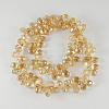 Eletroplated Glass Beads EGLA-R013-12x6mm-7-2