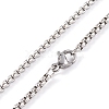 304 Stainless Steel Box Chain Necklaces NJEW-P304-01B-3