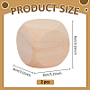 Schima Wood Blank Dice WOOD-WH0124-154D-2