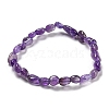 Natural Amethyst Bead Stretch Bracelets BJEW-K213-23-2