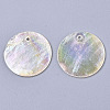Natural Capiz Shell Pendants LS-X-SHEL-R047-06-2