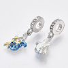 Alloy European Dangle Charms MPDL-T004-13P-2