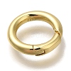 Rack Plating Brass Spring Gate Rings KK-I720-05G-2