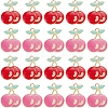 40Pcs 2 Colors Light Gold Plated Alloy Enamel Pendants FIND-SC0013-20-1