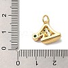 Rack Plating Brass Micro Pave Cubic Zirconia Pendants KK-U027-08G-B-3