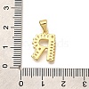 Rack Plating Brass Micro Pave Cubic Zirconia Pendants KK-L226-100G-R-3