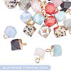 Electroplate Gemstone Charms G-GA0001-11-5