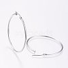 Tarnish Resistant 304 Stainless Steel Big Hoop Earrings EJEW-F105-05P-2