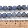 Dyed & Heated Natural Blue Aventurine Beads Strands G-J376-31-10mm-5