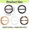 20Pcs Resin Tri-Glide Adjuster Buckles FIND-GF0008-12E-2