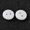 2-Hole Flat Round Resin Sewing Buttons for Costume Design BUTT-E119-14L-19-2