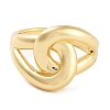 Rack Plating Knot Brass Open Cuff Rings RJEW-Z059-18G-2