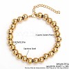 Simple Fashion Round Stainless Steel Beaded Bracelets for Women UG2742-7-1