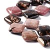 Natural Rhodonite Beads Strands G-L254-13-4