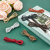 SUPERFINDINGS 7 Strands 7 Colors Braided PU Leather Cords WL-FH0001-01-4
