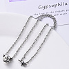 Non-Tarnish 304 Stainless Steel Cable Chain Necklace NJEW-S420-007C-P-5